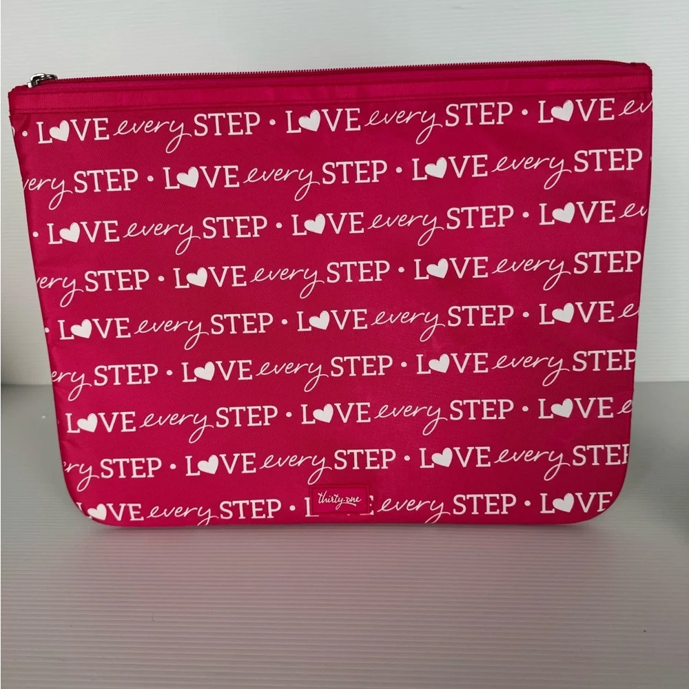 Thirty-One Pink 'Love Every Step' File Organizer